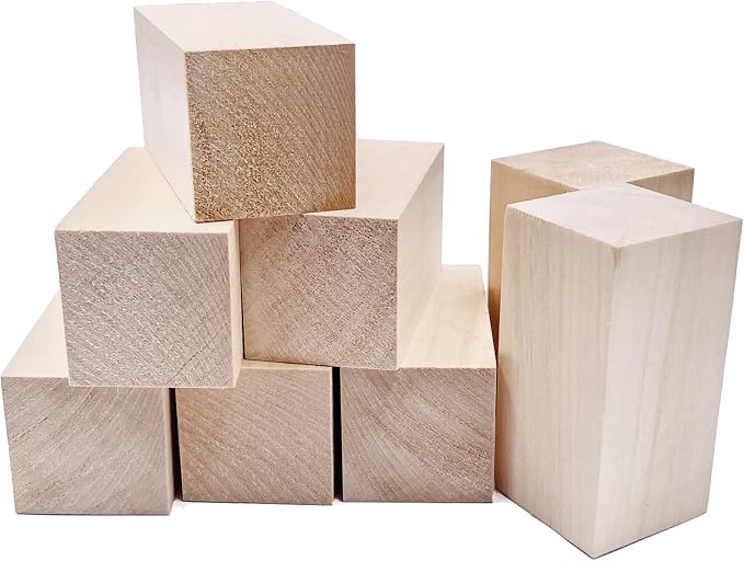 Thiecoc 8 Pcs Basswood for Carving by Thiecoc