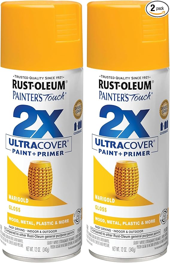 Rust-Oleum 249862 Painter's Touch 2X Ultra Cover Spray Paint, 12 oz, Gloss by Rust-Oleum