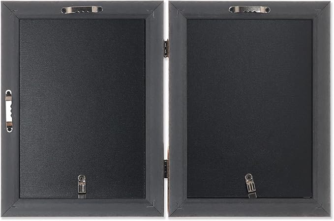 Lawrence Frames 5x7 Hinged Double Sutter Burnished Gold Picture Frame - Image 4