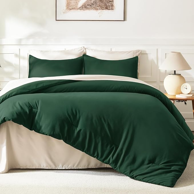 Litanika Comforters Emerald Green Oversized King Size, 3 Pieces Lightweight - Image 6