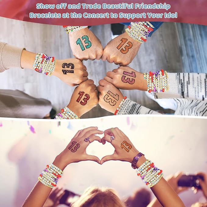 Goldwise Friendship Bracelet Kit, Clay Beads, 7 Styles Letter Beads, Variety of - Image 8