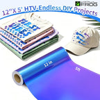 VINYL FROG Chameleon Heat Transfer Vinyl Roll 12" x5ft Gradient HTV Vinyl | - Image 2