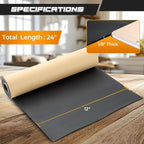 NATGAI Sponge Neoprene with Adhesive Foam Rubber Sheet 1/8” Thick X 12” Wide X - Image 2
