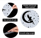 GORGECRAFT Moon Goddess Logo Stencil Reusable Star Wall Painting Template Large - Image 3