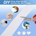 2''×27Ft White Heavy Duty Hook And Loop Tape Adhesive, No Punching Picture Wall - Image 4