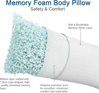 Rainmr Extra Long Body Pillow Memory Foam 180x50cm – Firm King Size Body Pillows - Image 3
