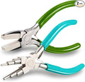 2 Pieces Jewelry Making Tool Bail Making Pliers 6 in 1 Jewelry Pliers Wire by Mudder