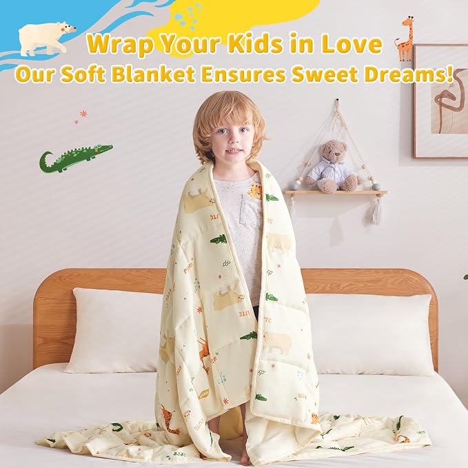 anfie Weighted Blanket Kids, Weighted Blanket Cooling Blanket - Image 4