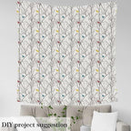 Feelyou Tree Branches Upholstery Fabric by The Yard, Nature Cute Birds - Image 4