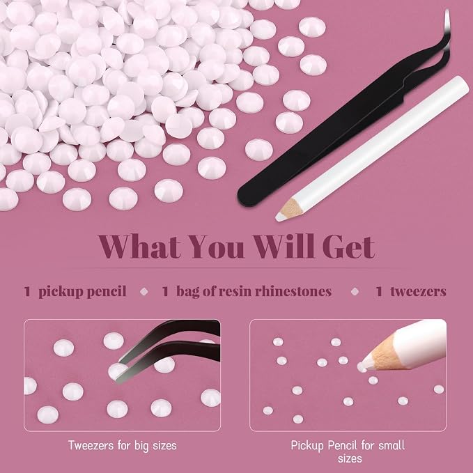 1500PCS 6mm Resin Rhinestones Bulk - Image 6