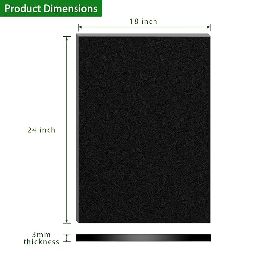 Matte Black Cast Acrylic Sheets 18 x 24 x 1/8 inch Thick 3mm Frosted Black - Image 2