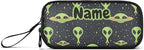 Custom Green Aliens Space Pencil Case Box Boys Girls Personalized Name Large - Image 6