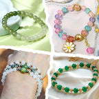 XSEINO About 1200PCS 6mm Glass Beads Bracelet Making Set, 144 Color Colorful - Image 7