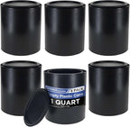 Master Elite 1 Quart Empty Plastic Paint Can Bucket, 32 fl. oz. All-Plastic by MasterAirbrush