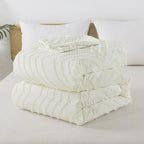 Andency Ivory Comforter Set Queen Size, Boho Soft Warm Tufted Bedding Comforter - Image 7