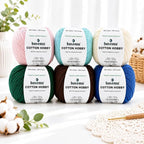 Cotton Hobby Yarn for Amigurumi Crochet & Knitting | 1.76 oz / 180 yds - Image 5