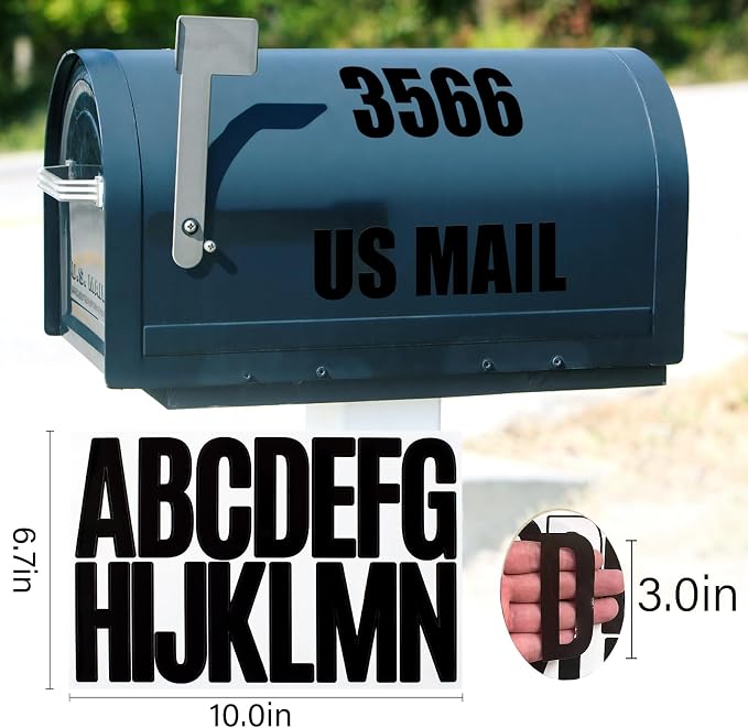 288 Pieces 18 Sheets Letter Stickers, Self Adhesive Vinyl Waterproof Mailbox - Image 2