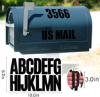 288 Pieces 18 Sheets Letter Stickers, Self Adhesive Vinyl Waterproof Mailbox - Image 2
