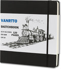 Vanrtto Hardcover Sketch Book, Square Mixed Media Sketchbook 10x10 Inch | by YOURHAPPYTIMECOMPANION