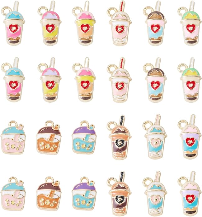 Enamel Food Charms Cute Assorted Food Pendants Sweet Dessert Charms - Image 7
