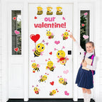 JarThenaAMCS Valentine' s Day Bee Classroom Door Decoration Bulletin Board Set by JarThenaAMCS