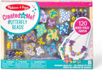 Melissa & Doug Created by Me! Butterfly Beads Wooden Bead Kit, 150+ Beads by Unknown
