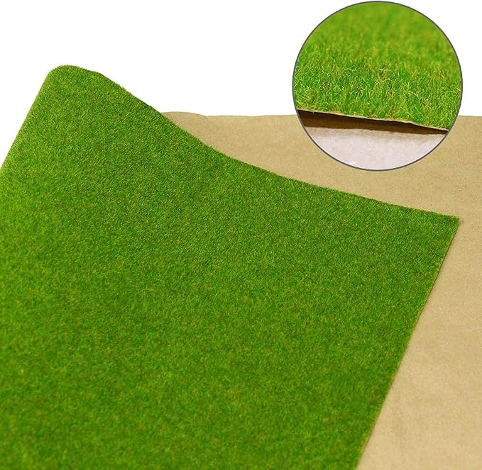 CP138 Artificial Model Grass Mat Trains Grass Green 40 x 100cm or 15.7"x 39"for - Image 3