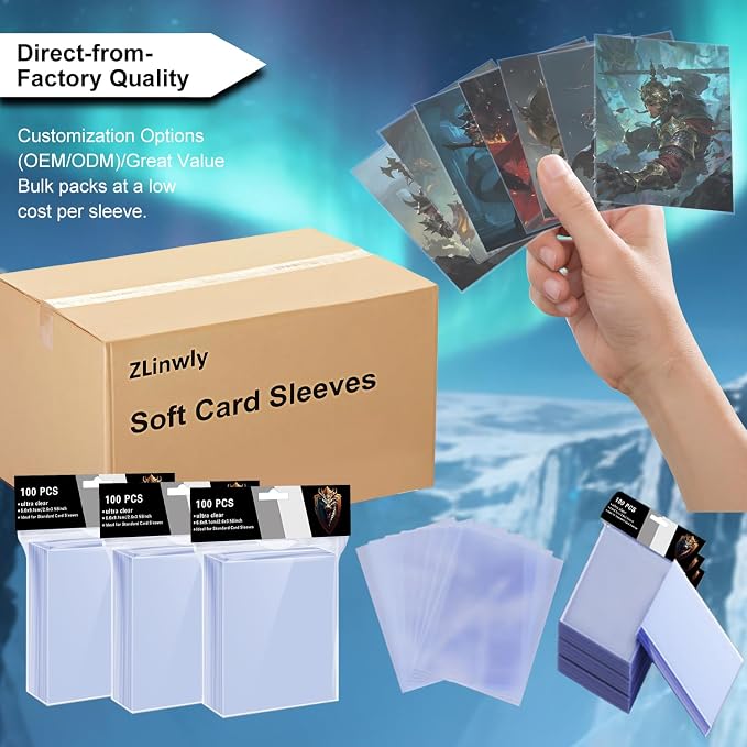 3000 Counts Card Sleeves for Trading Cards, Soft Penny Card Sleeves, Sports - Image 8