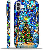 Case for iPhone 16, Scratch Resistant Hybrid Double Layer Hard Shell，Christmas by Toulas