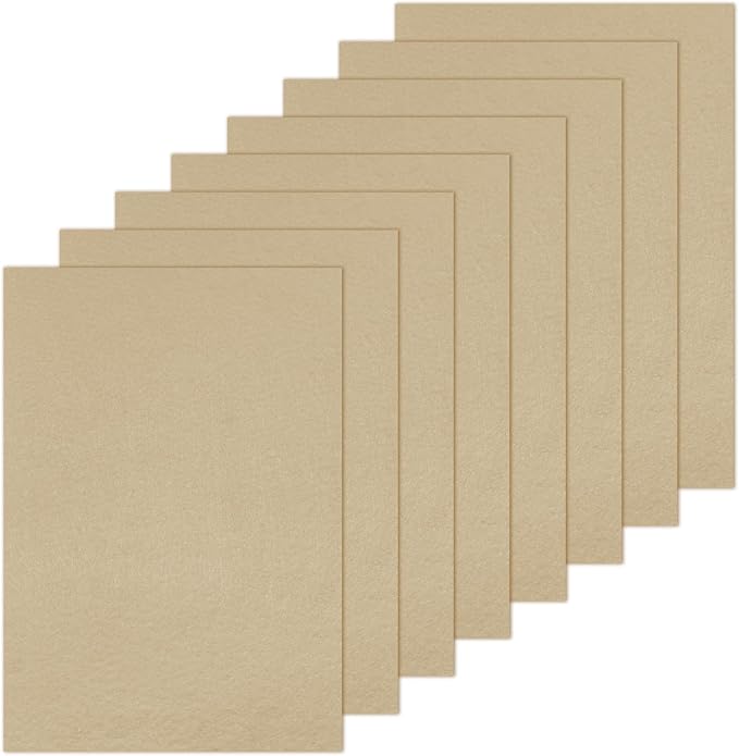 Luomorgo 8 Pcs Stiff Felt, 8 x 12 Inch, 2mm Thick, by Luomorgo