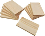 10PCS Rectangle Wood Boards Unfinished Wood Blocks by Anktily