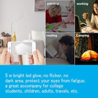 DEEPLITE LED Desk Lamp Battery Operated Lights Cordless Rechargeable Lamp - Image 6