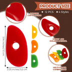 Sherr 12 Pcs Pottery Ribs for Pottery Tools and Clay Tools Soft Rubber Ribs - Image 2
