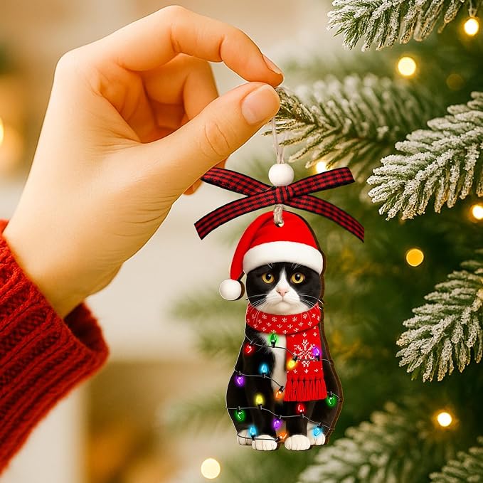 Tuxedo Cat Ornament - Image 5