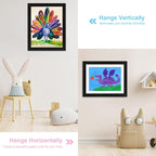 Kids Art Frames, 10x12.5 Front Opening Kids Artwork Frames Changeable, Displays - Image 2