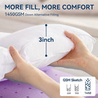 BDEUS Dual Layer 5 Inch Memory Foam Mattress Topper Full Size, 2 Inch Gel - Image 4
