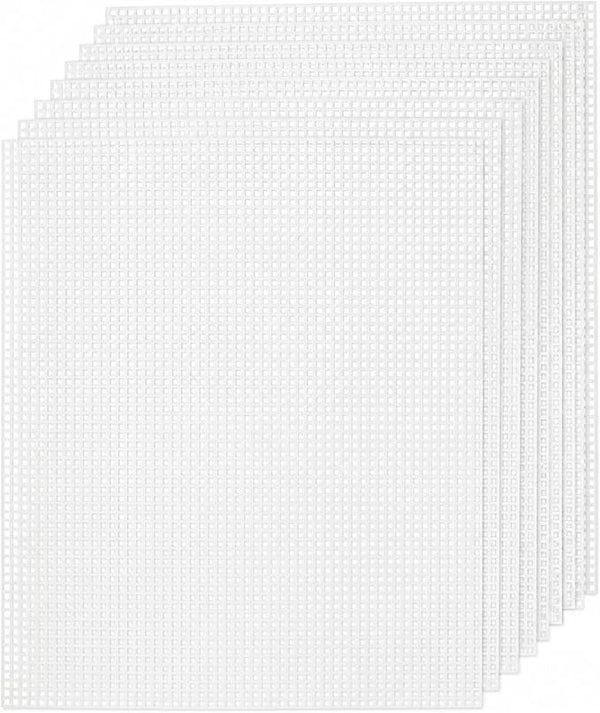 YOUNTHYE 10 PCS 5 Count Plastic Canvas Sheets, 21 x 13.1 Inch Large Hole by YOUNTHYE