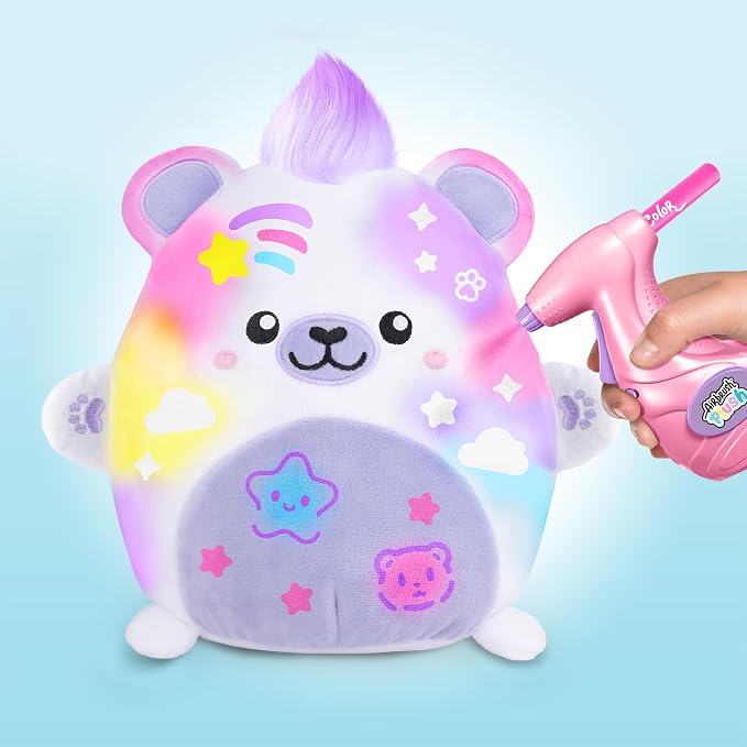 Canal Toys Airbrush Plush Kawaii Squish Bear: Includes Plush Bear, Airbrush Set - Image 8