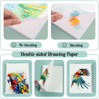 135lb/200gsm Marker Paper Pad, 7.6×10in Double Sided Bleedproof Marker - Image 6