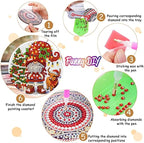 8 Pack Diamond Art Coasters, Christmas Gnome Diamond Painting Coasters Kits | - Image 3