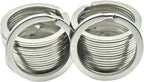 20 Pack Key Ring Keychain 1 Inch 25mm Diameter Metal Flat Split Key Chains Rings by ZoloAJay