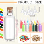 Libima 100 Pcs DIY Sand Art and Craft Kit Include Plastic Sand Art Bottles - Image 2