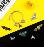 JIALEEY 33PCS Bat Charms Mixed Halloween Spooky Flittermouse Flying Vampire Bat - Image 5
