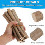 PATIKIL 8 Pcs / 20cm Wood Log Sticks, 0.6-1.2inch in Diameter Natural Driftwood - Image 3