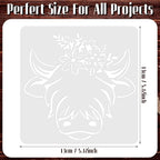 Junkin 20 Pcs Stencil for Painting Stencil Reusable DIY Drawing Template - Image 2