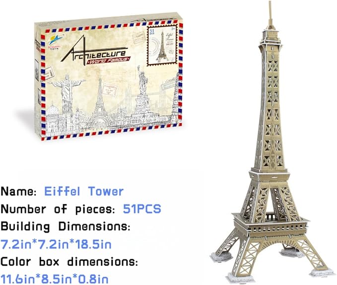 Architecture World Famous of 3D Puzzle.Build Your Own Collection of 17 Global - Image 5