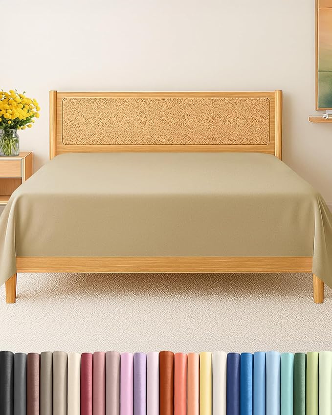 Cal King Size Flat Sheet by CGKUnlimited