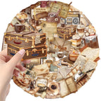 50 PCS Retro Coffee Shop Stickers - Image 3