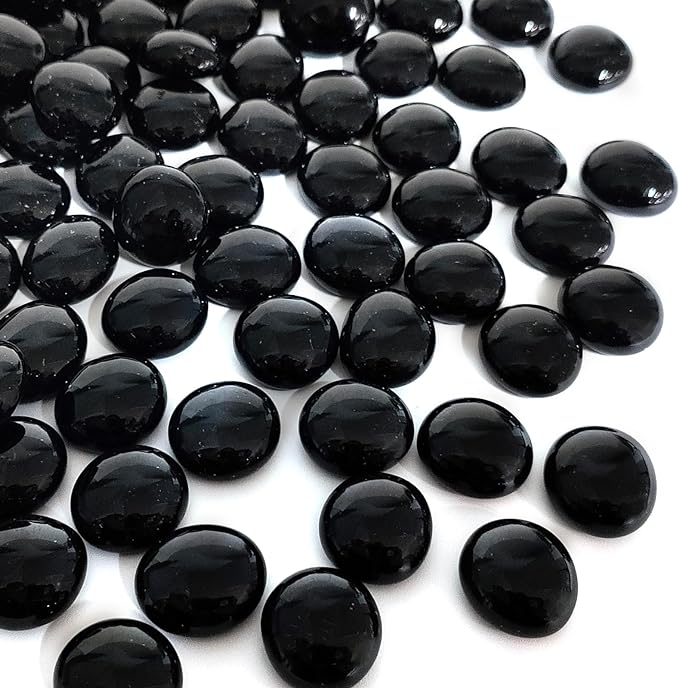 FANTIAN 1lb Black Glass Marbles by FANTIAN-GardeningMakesLifeBetter