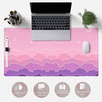 Kawaii Mouse Pad Desk Gaming Accessories Cute Clouds XXL Mouse Pad Pink Anime - Image 6